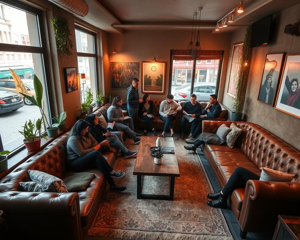 hush hostel lounge istanbul turkey